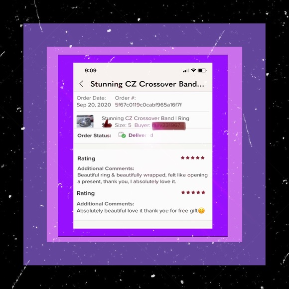 WHITE Sapphire Crossover Band | Ring - Picture 6 of 9